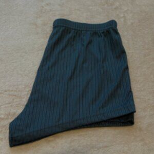 Dark Gray Textured Pajama Shorts